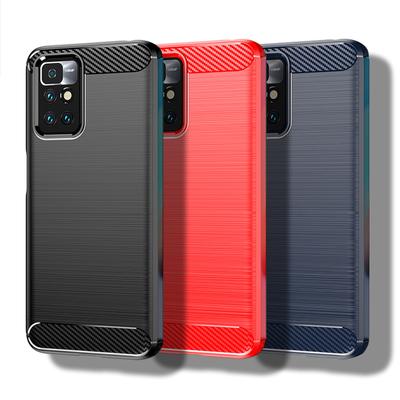 Silikonové pouzdro a kryt pro Redmi 10, nárazuvzdorné, 6,5 palce, z uhlíkových vláken, pro Xiaomi Redmi 10 Prime 2022