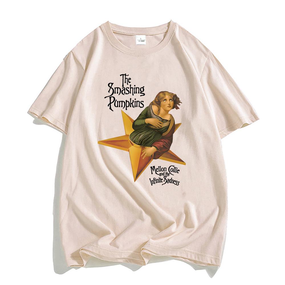 Mellon Collie and The Infinite Sadness Tričko The Smashing Pumpkins Kapela Grafická Trička Vintage Móda Potisk Tričko Bavlna