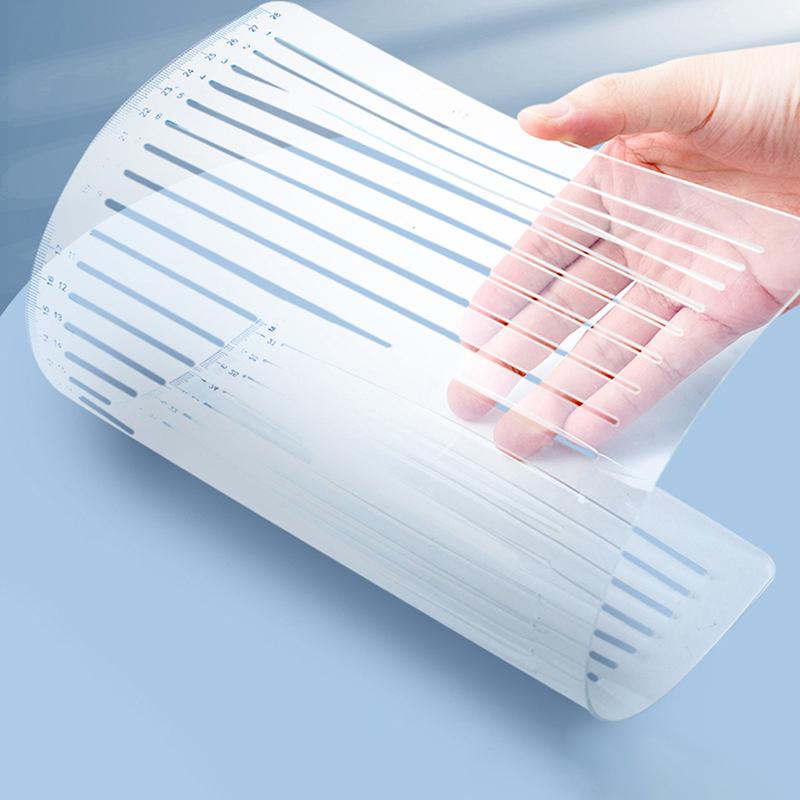 Kalligraphie-Schablone, gerade Linie, A4, klares Lineal, Schreibwerkzeug, Geometrie-Vorlage