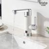 Robinet Chauffe-eau Instantané à Poser, Eau Chaude Immédiate Inox, Camping Briebe IH1204 3600W Acier inoxydable