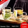 Youluo Heat-Resistant Tempered Glass Mug with Handle