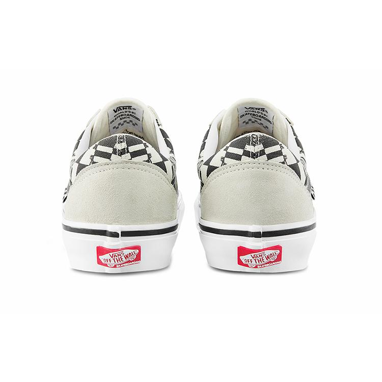 Old Skool Skate Vans 'Checkerwarp - Black White' VN0A5FCB9CU