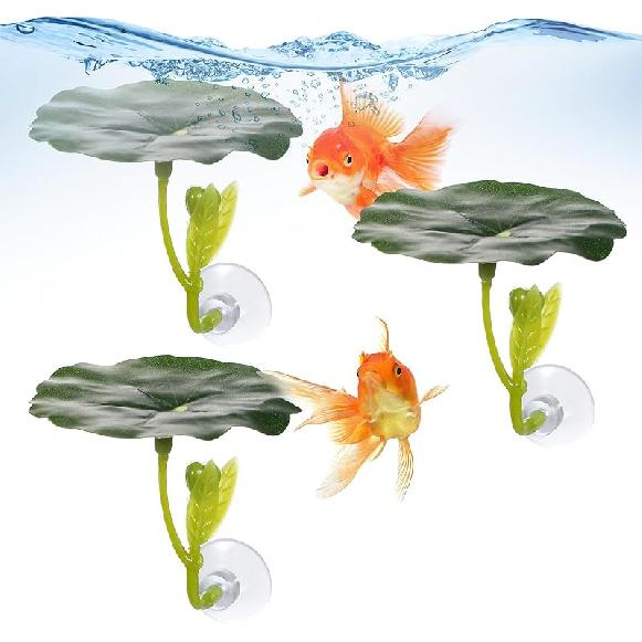 3 Pcs Betta Fish Leaf Hammock Soft Aquarium Decor Plastic Plants Practical Resting Spot Betta Fish Tank Decoration for Sleeping Resting Hiding