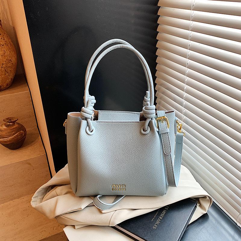 Popular small bag women's summer new simple shoulder messenger bag portable bucket bag