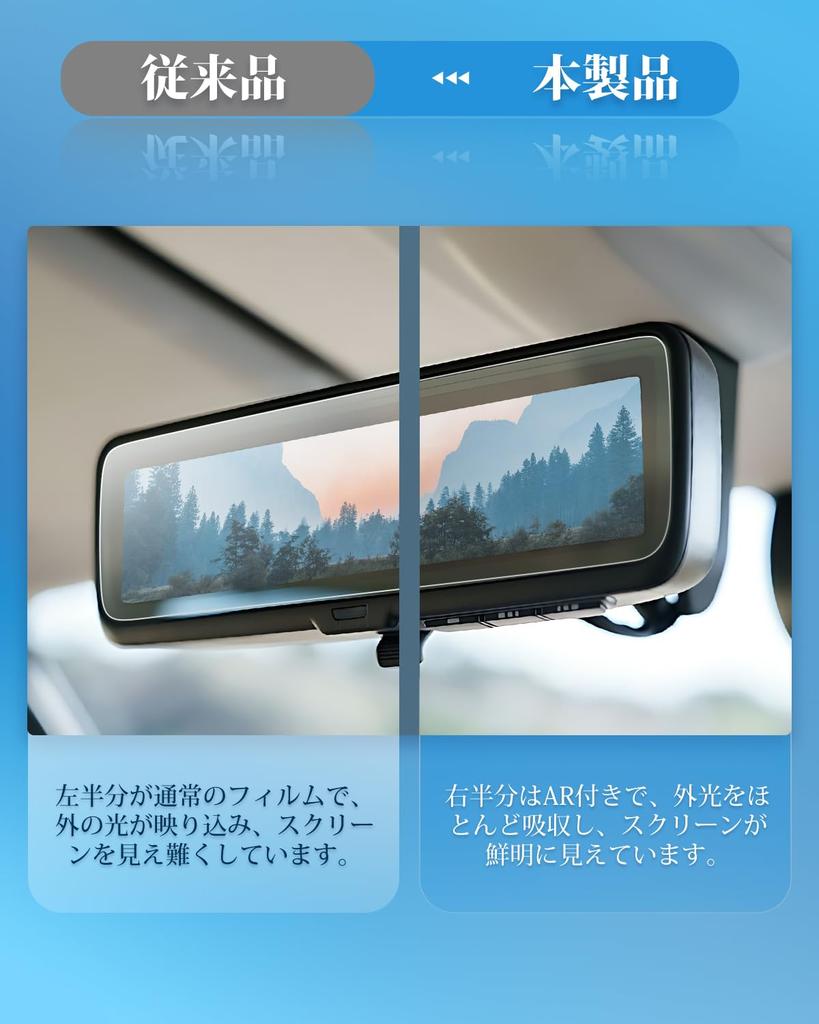 Coleya Digital Interior Mirror Film for Mitsubishi Delica Mini AR Screen Smart Rearview Mirror Screen High Light Low High Touch Scratch Delica Mini