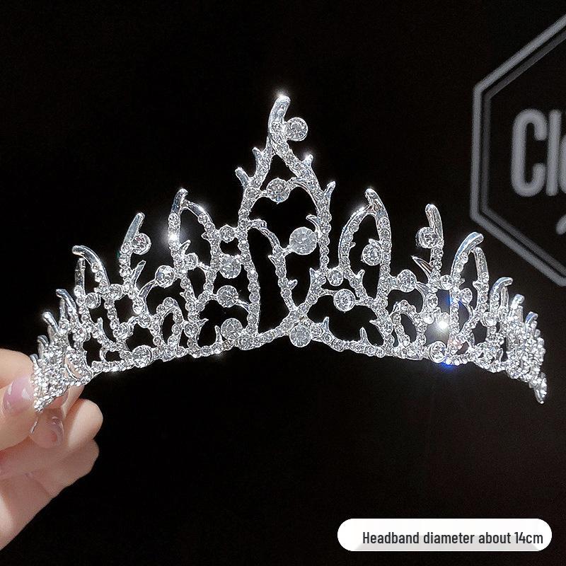 Princess Birthday Crown Headband for Girls – High-end Hair Accessories & Clip