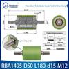 Polyurethane Coated Idler Wheel with Double Head Toothed Belt and Threaded Shaft for Non-Powered Conveyor Systems.