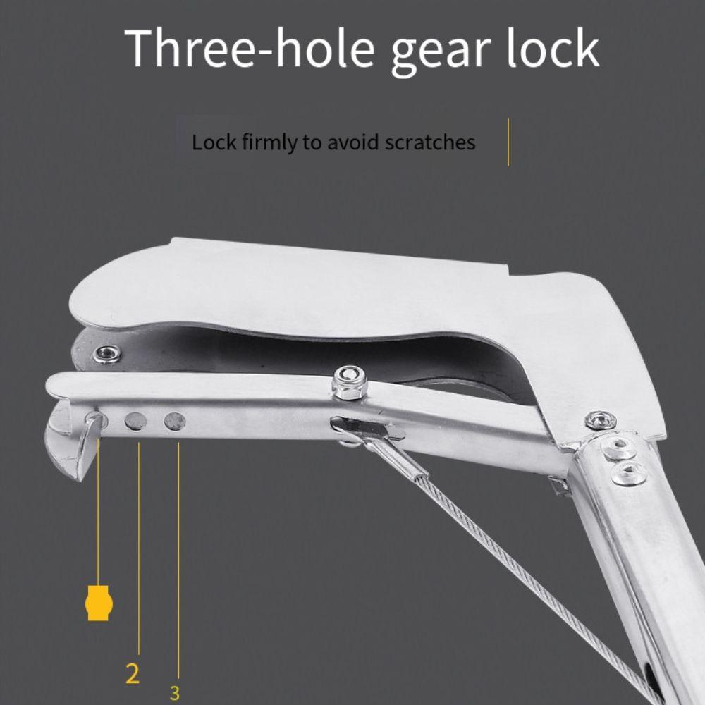 With Lock Snake Tong Stainless Steel Reptile Pole Grabber Trash Pick Catcher Handling Tool