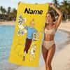 Personalisierbare Strandtücher im Design „Tim und Struppi“. Geeignet für den Strand, Yoga, Sport;ideal als Strandzubehör