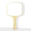 Wooden Fiber Handheld Square Mirror Barber Shop Portable Handle Mirror High Definition European Style Wooden Mirror For Women