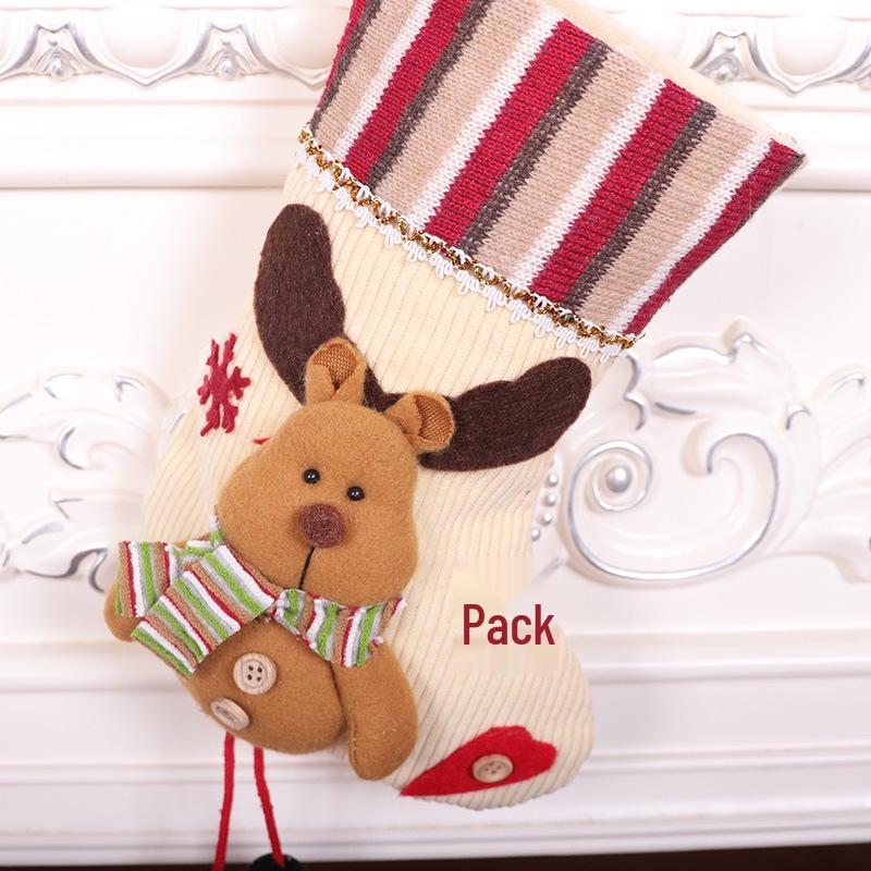 Medium 3D Cartoon Christmas Stocking Ornament - New Hot Selling Holiday Decoration Gift