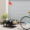 Vidaxl Fietsaanhanger, Zwart, Oxford Stof En IJzer