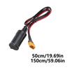 30A XT60 Male to Female Car Charger Socket Adapter Cord Wire for Car Outlet Waterproof and Dustproof Design