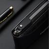 Vintage Men's Short Wallet PU Leather Zipper Folding Wallets Splicing Stone Pattern Large Capacity Coin Purse Multi Card Holder