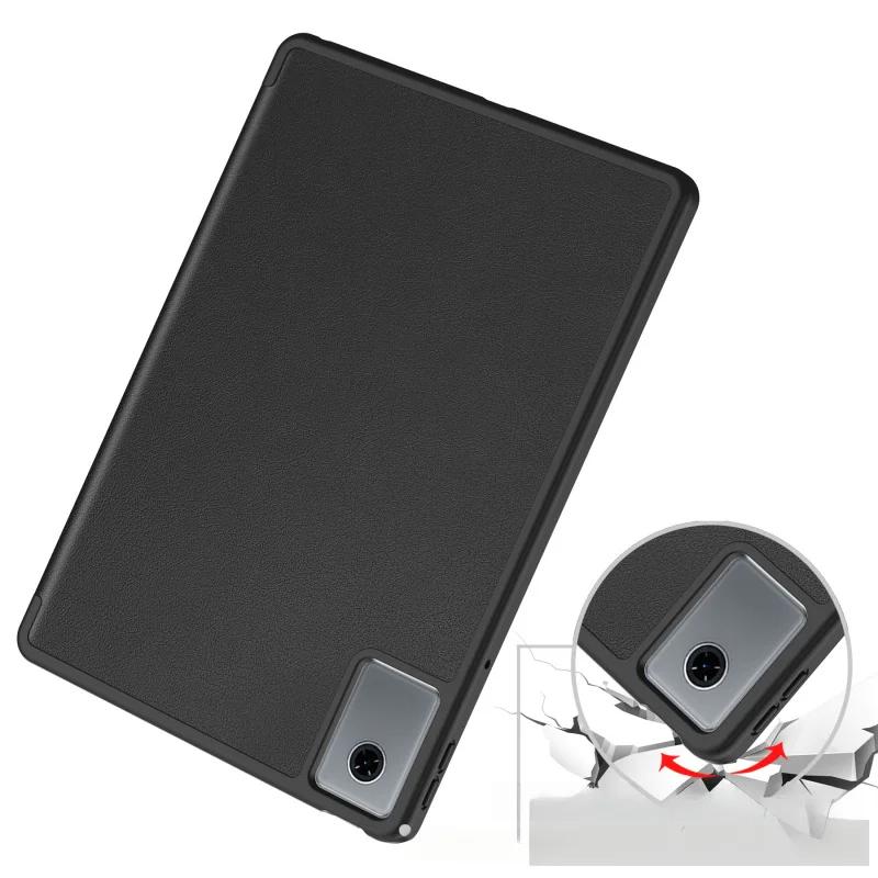 Tablet Protective Cover For Lenovo Idea Tab11 TB336FU Three Fold TPU Pen Slot Soft Shell Case