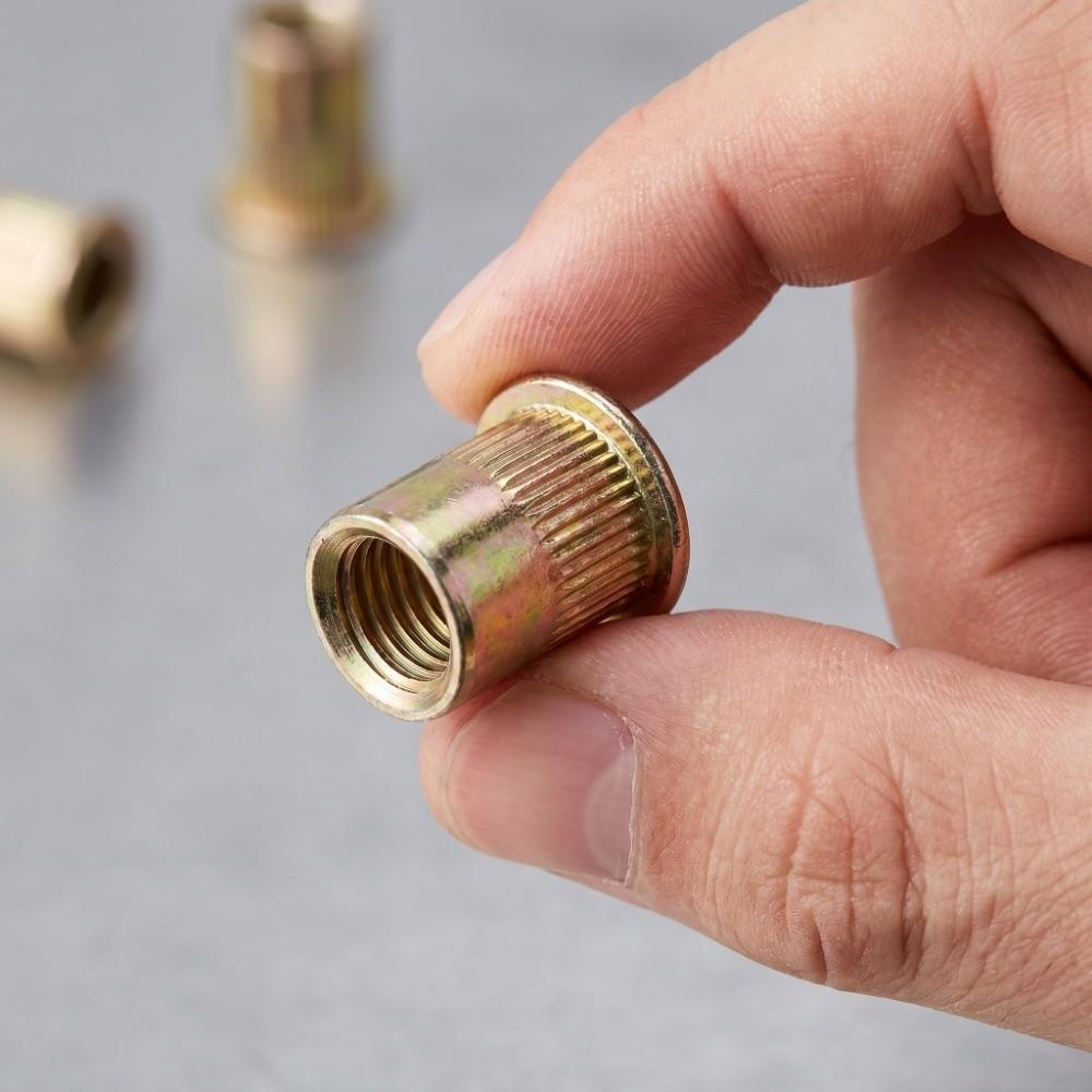 150/165Pcs Assorted Sizes Rivet Nut Assortment Kit SAE & Metric Nutsert Kit  Industrial Maintenance
