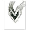 Black and White Love Holding Hands Canvas Painting Wall Art Pictures Nordic Posters and Prints Living Room Corridor Home Decor