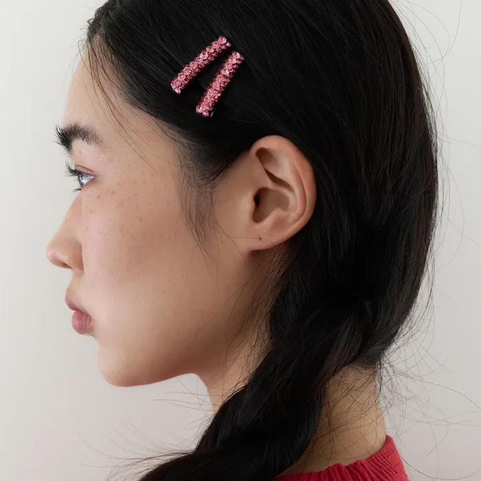 [2SET] petit cubic hair pin - 4color