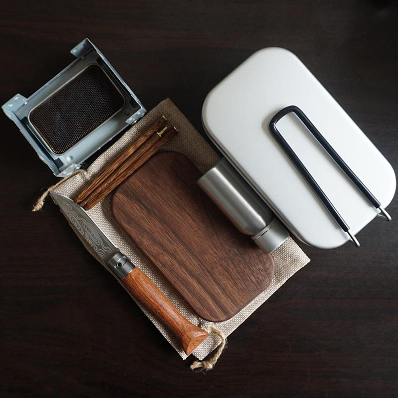 Outdoor Camping Cookware for Hiking, Travel Picnic Fihsing, 16.5x9.5x6.7cm