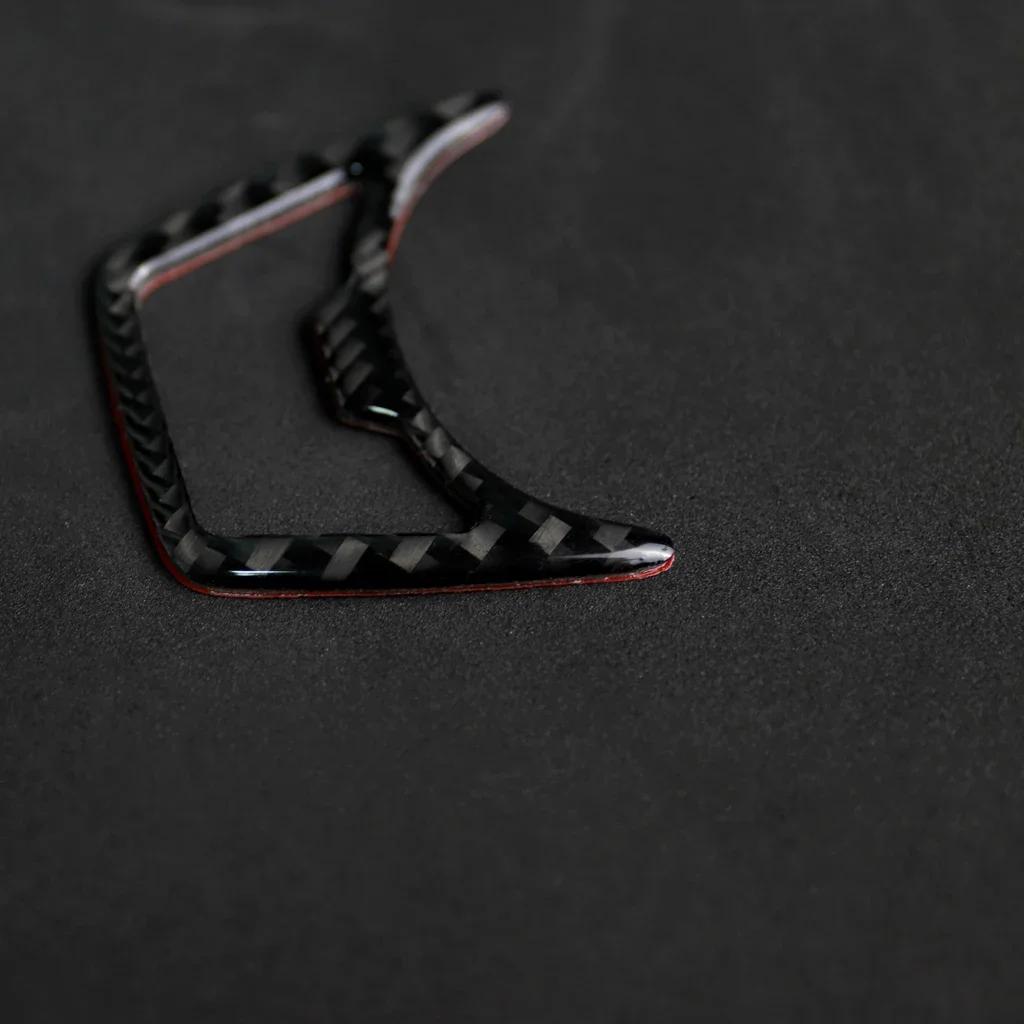 For Ford Mustang Headlight Switch Cover Trim Sticker Car Styling Interior Accessories 3D Carbon Fiber Protector Car Decals