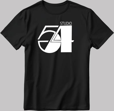 Studio 54 Broadway NYC Theatre Nightclub Short Sleeve White-Black Men's / Women's T Shirt K067