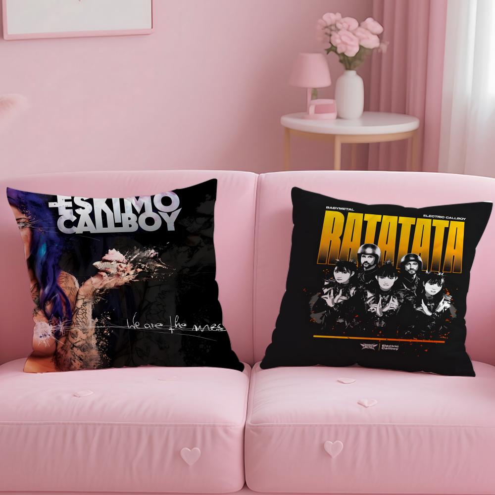 e-Electric Callboy Band Cushion Cover Comfortable Reversible Pillow Cover Ideal for Car Sofa Bedroom & Beyond