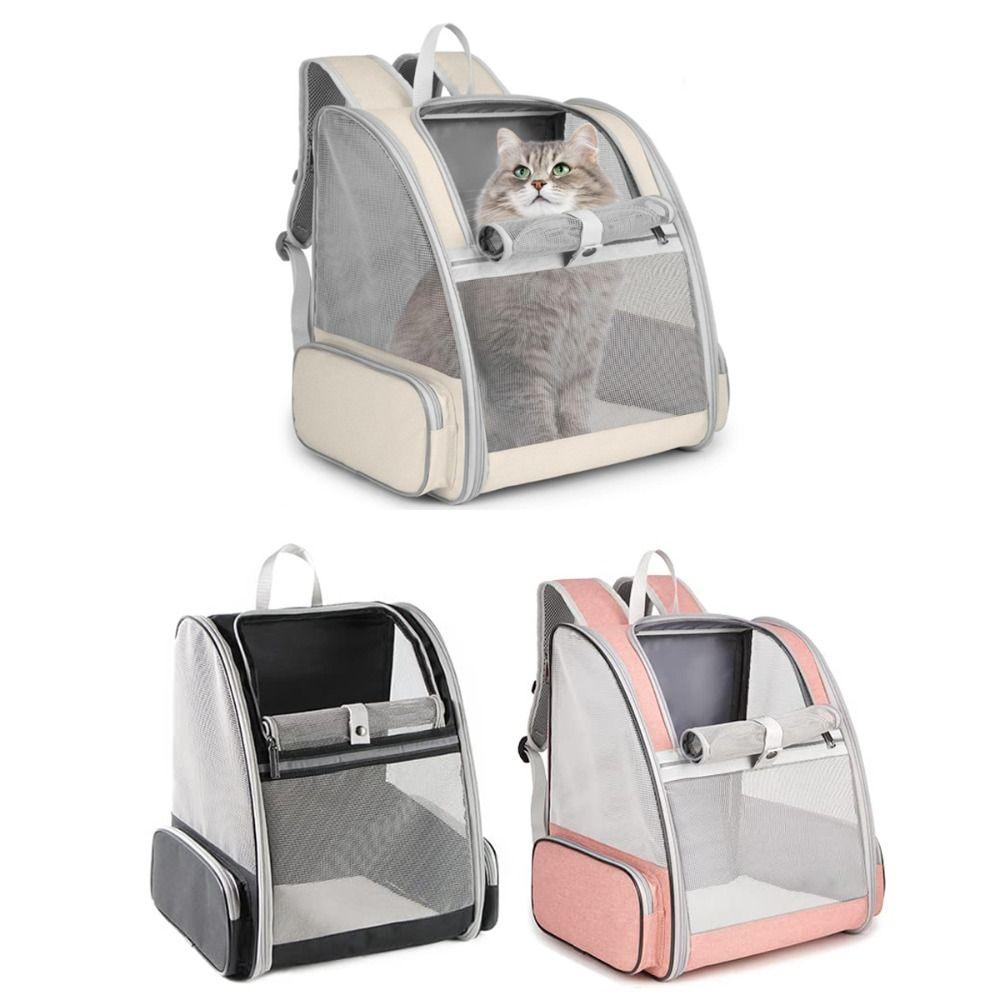 Oxford Cat Carrier Handbag Large Capacity Cat Transport Bag Safety Cat Carrier Backpack  Travel