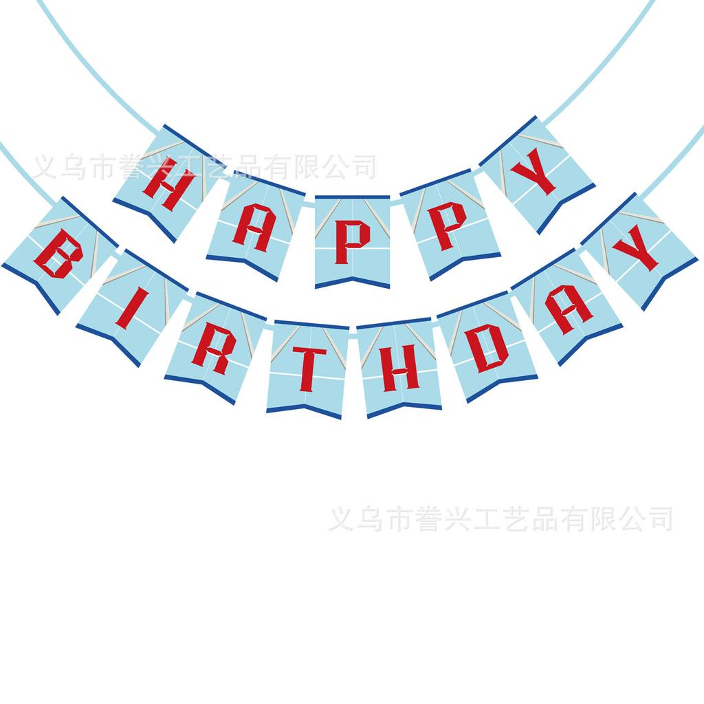 Spot Sport Themenparty Flagge Tennis Baseball Golf Dekoration Flagge Party Dekoration Banner