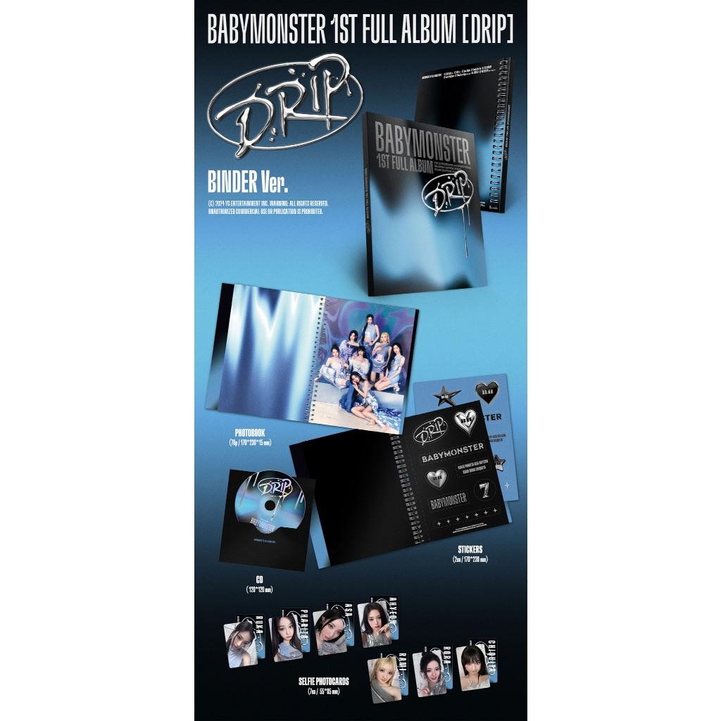 [READY STOCK] BABYMONSTER - 1st Full Album DRIP ZIP LOCK + BINDER Ver.