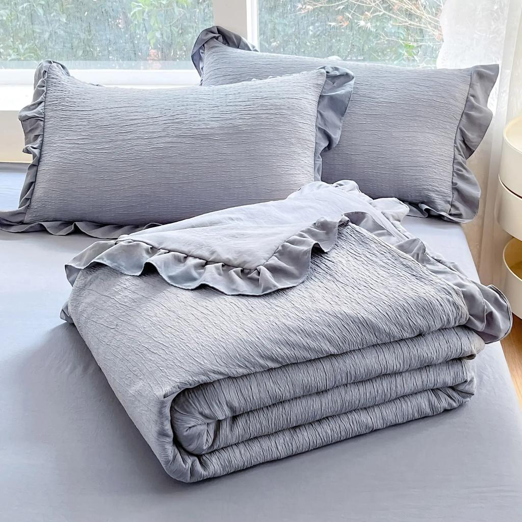 Cool Blanket Quilt For Summer  New Wave Bubble Summer Cool Quilt For Single Soybean Fiber Thin Quilt Air Conditioning