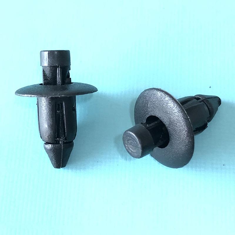60Pcs Auto Fastener 7mm Hole Black Push Retainer Rivets Clips for Toyota Automobile Door Bumper Fender Cover Trim Clip