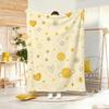Healing Soft Aesthetic Throw Lightweight 240G Flannel Blanket Soft Skin-Friendly For Summer Cooling