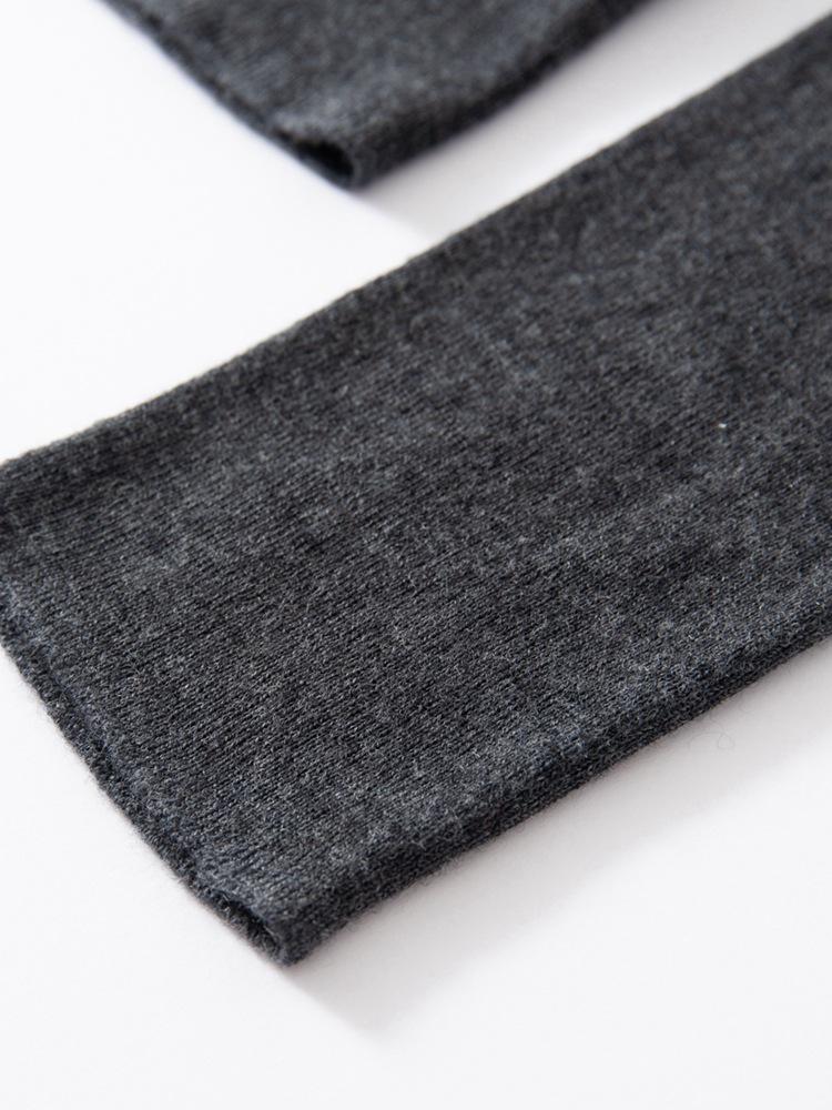 2026 Spring Seamless Round Neck Fine Knit Base Layer Shirt - 18 Gauge Superfine Wool
