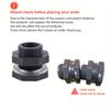 PVC Water Barrel Spigot Kit with Universal Connector and Wall Mount for Easy Garden Use