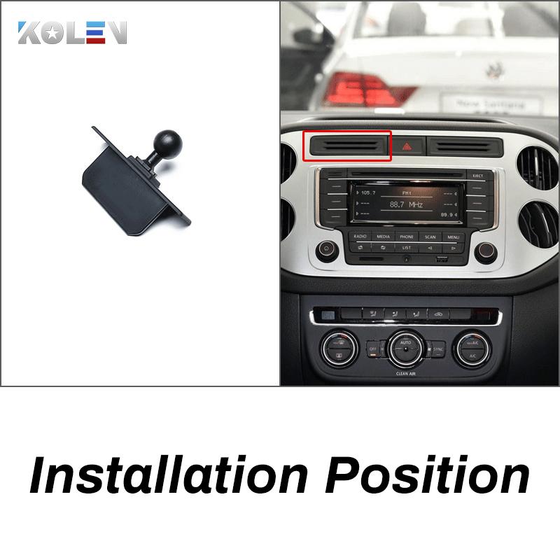 Car Mobile Phone Holder For Volkswagen Vw Tiguan Passat Polo Golf Sportsvan 2013 2014 Gravity Stand Navigation Bracket