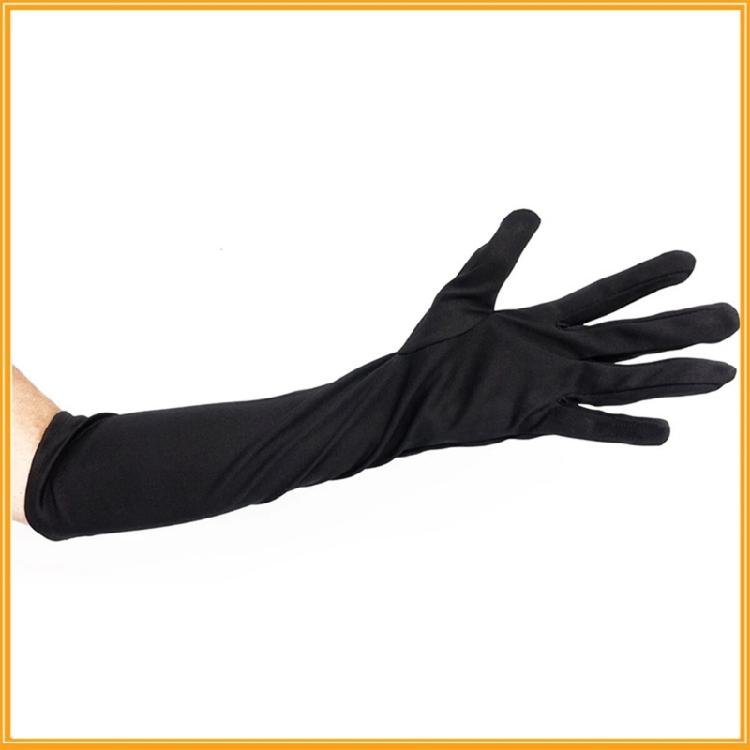 Elbow Length Sleeve Evening Gloves For Women Stretchy Soft Red Vintage Themed Event Accessories