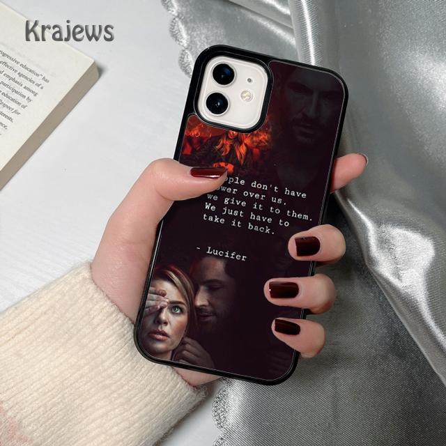 Krajews American TV Lucifer soft Phone Case Cover For iPhone 17 Air 16 15 14 plus 12 13 pro max coque Fundas