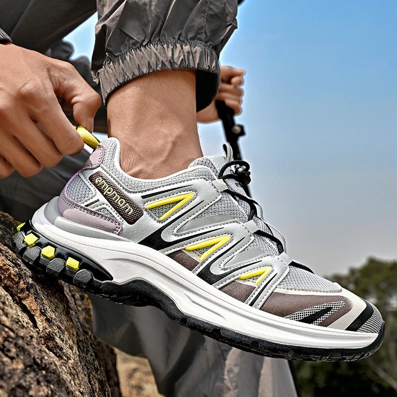 Unisex Outdoor Hiking Shoes Breathable Mesh Leather Non Slip Casual Sneakers 35-45 Tênis De Trilha Zapatillas De Senderismo