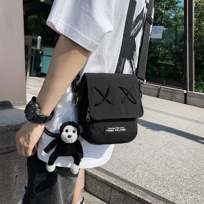 

Маленькая сумка-мессенджер мужская WQ модный бренд повседневная универсальная на плечо через плечо сумка для мобильного телефона женская простая и легкая сумка-мессенджер