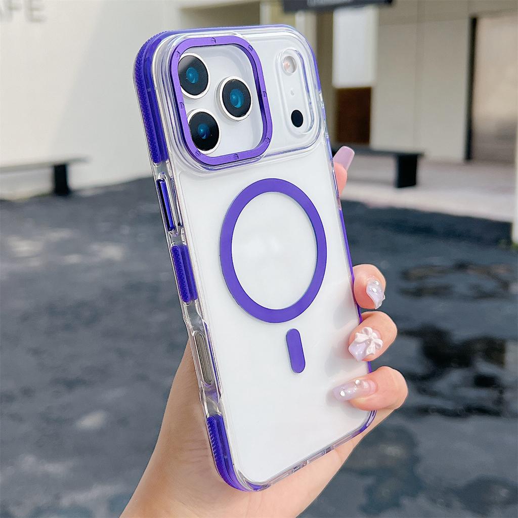 For iPhone 17 Pro Max Shockproof Magsafe Wireless Charge Clear Case 16 15 14 13 12 11 Pro Max 14 15 16 Plus16e Magnetic Cover