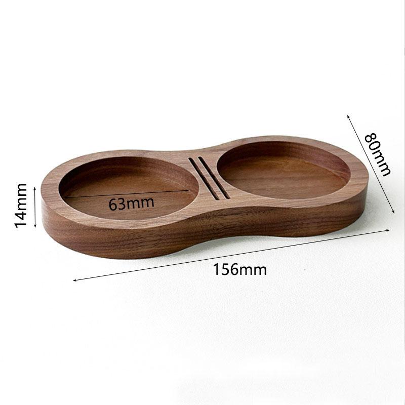 51/53/58MM Walnut Wood Coffee Filter Tamper Holder Coffee Tamper Station Stand Universal Espresso Tamper Filter Screen Holder