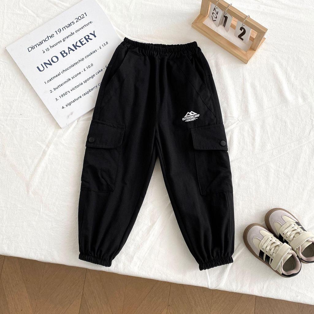 Boys' Stylish Jogger Overalls - Medium & Large Spring/Autumn 2026 Long Pants for Kids