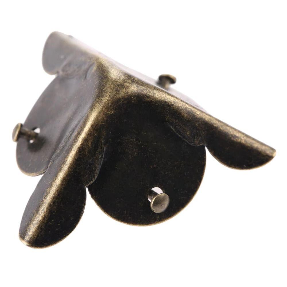 10pcs Rustproof Metal Edge Guard Covers Bronze Color Corner Guards Furniture Supplies