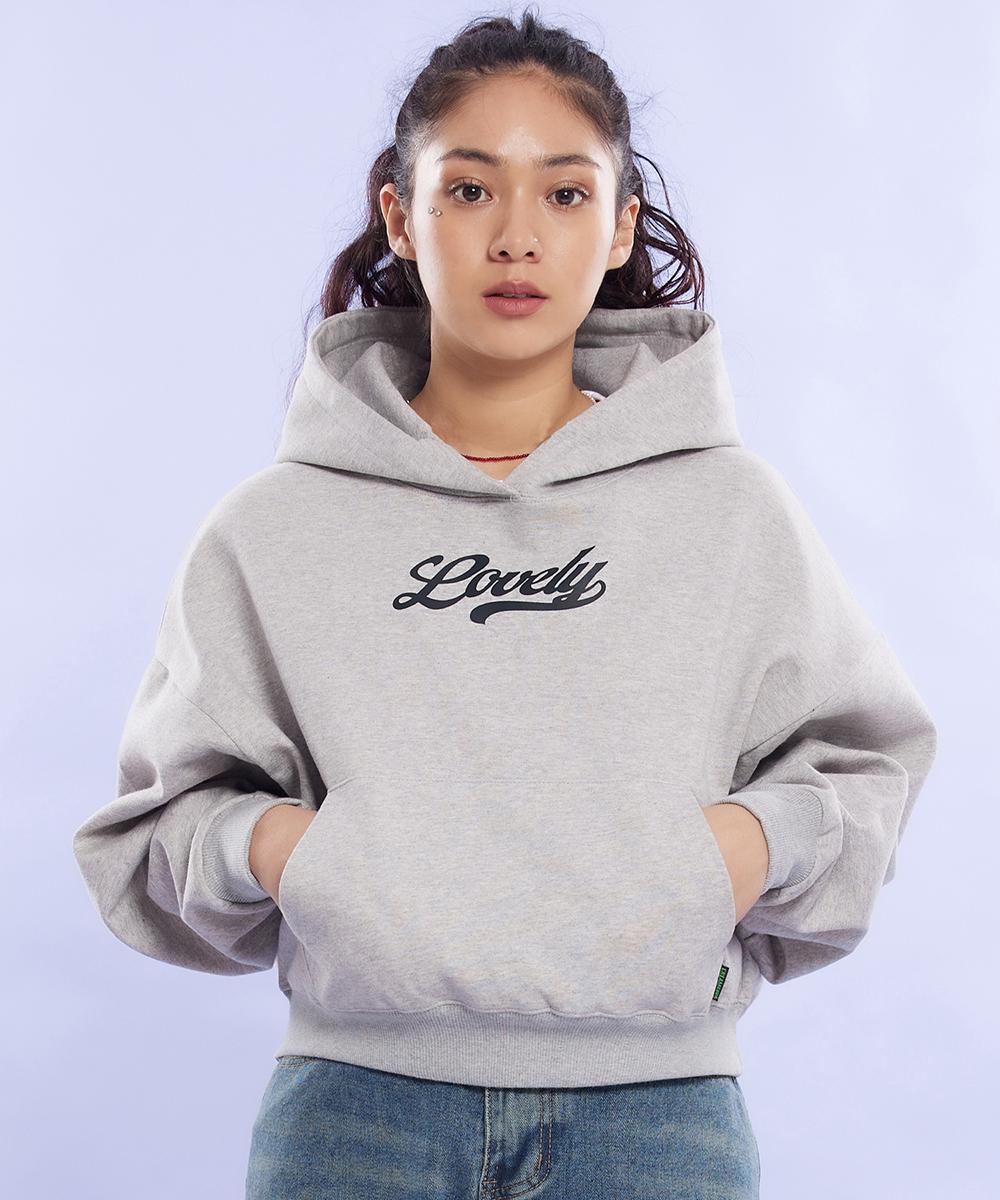 Кроп-худи Cream Soda Lab Lovely Gray Black Free