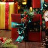 Faux Pine Cones with Red Berries Realistic Look Pinecones Ornament for Christmas Tree Party Decorations