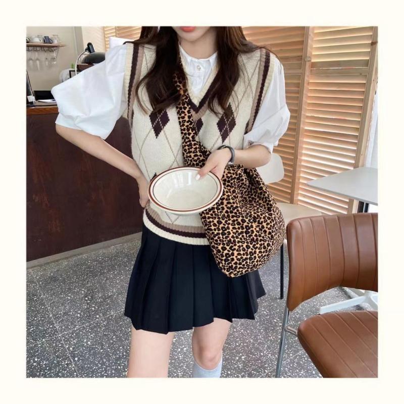 New Commuter Versatile Large Capacity Leopard Print Tote Bag