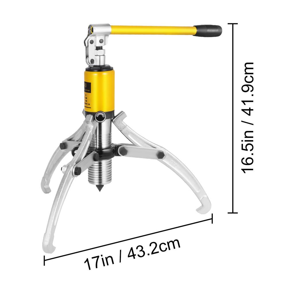 5/10/15 Ton Hydraulic Gear Puller Wheel Bearing Puller Garage Repair Shop Adjustable Separator Tools