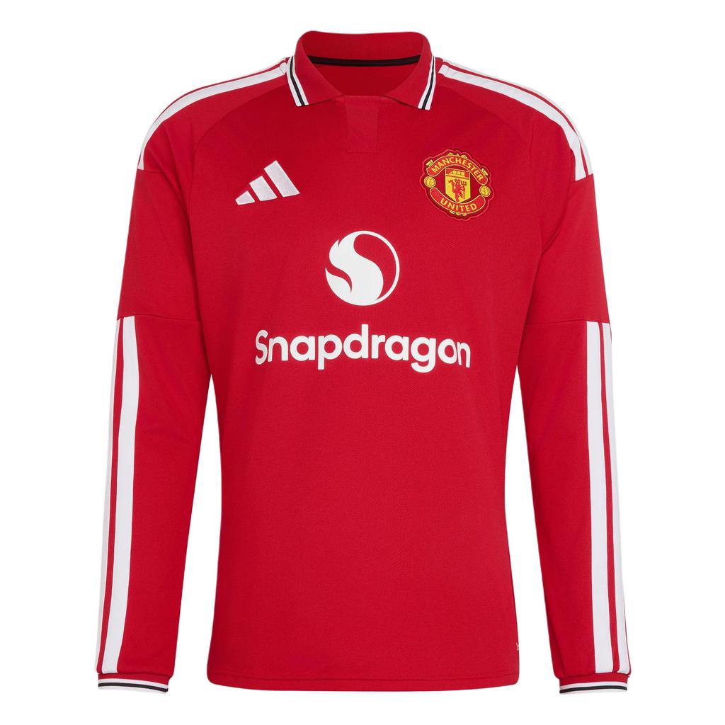 Adidas Manchester United 26/27 Home Fan Version Quick-Dry Striped Long Sleeve Football Shirt Men tops KC4773
