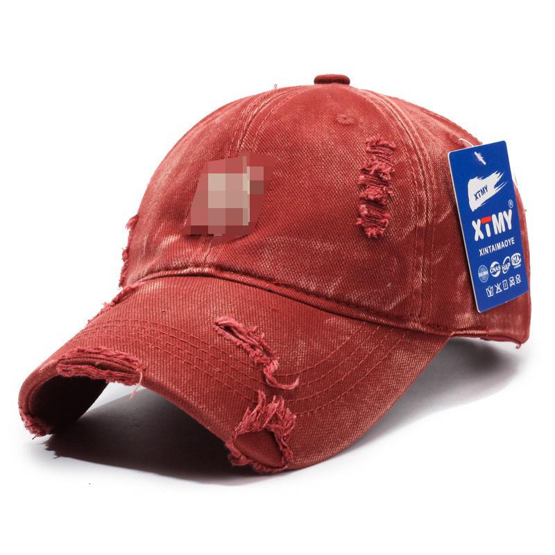 Distressed Baseball Cap Women Unisex Trendy Embroidered Letter Sun Visor Dad Hat