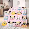 Mickey Cartoon Flannel Blanket for Bedrooms Sofas Beds Chairs Travel Picnics Print Home Decor Great Gift Various Sizes